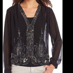 plenty by tracy reese embellished blouse